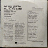 Parween Sultana  - Khayal & Thumri (Vinyl)